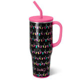Swig Life 40oz Mega Mug with handle and straw for on-the-go hydration.