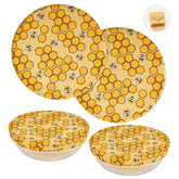 Swiscena beeswax bowl cover 12-inch for large bowls, honeycomb design.