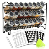 SWOMMOLY spice rack assembly on counter for organized storage