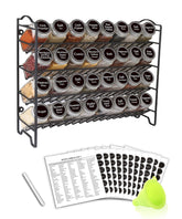 SWOMMOLY four-tier spice rack assembly showing organized storage and easy reach