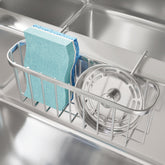 SWTYMIKI sponge holder over sink hanging keeps sponges dry and within reach
