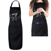 SynHHergyx hair stylist apron with rhinestones adds flair while keeping essential tools handy.