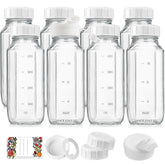 Syntic 8-pack glass bottles ready for juices and on-the-go drinks