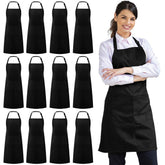 Syntus bib apron overview showing durable fabric and full-body coverage