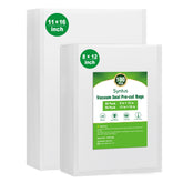 Syntus quart 8x12 vacuum bags for quick storage and prep.