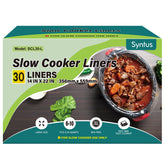 Syntus slow cooker liner ready for setup and easy cleanup.