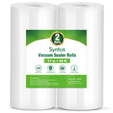 Syntus vacuum sealer bags 11x50 rolls for flexible portioning and storage