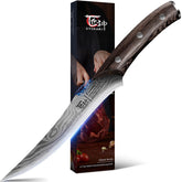 SYOKAMI boning knife curved blade for precise meat deboning.