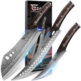 SYOKAMI curved boning knife close-up showing flexible blade for precise meat separation.