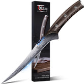 SYOKAMI fillet knife 7.2-inch blade close-up showing razor edge for precise deboning.