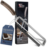 SYOKAMI left-handed bread knife bow-design for crusty bread slicing