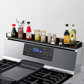 SZJHXIN stovetop shelf shows adjustable length 15-30 inches for versatile fit and easy setup.