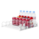 SZNLZQ Drink Organizer front view shows space-saving fridge storage.