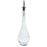 TableCraft H931 Siena oil bottle with green tint glass and pourer for precise pours.