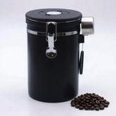 TacoMynxify coffee canister with CO₂ valve preserves freshness and aroma.