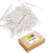 TAIHUIMY 6-inch white paper lollipop sticks, safe and sturdy for cake pops.