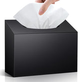 TAINESS acrylic hand towel box cover, front view, keeps towels tidy and accessible.