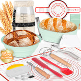 Tanedar complete sourdough kit with 35oz jar for precise starter measurements.