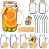 TANGLONG 24oz mason jar with lid and straw set, ideal for entertaining and everyday beverages