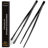 Tangoowal 12-inch extended-reach tweezers for precise jar and pan handling.