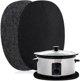 Tanlade oval slow cooker mat protects countertops for 6-8 qt with stable non-slip grip.