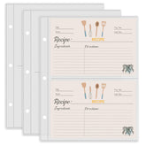 TAOLABV recipe card sleeve with left pocket keeps cards secure and readable.