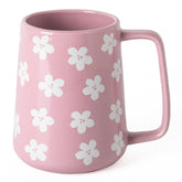 TaoTaojarvie violet floral ceramic mug for large daily coffees.