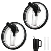 Tatamy HydroJug 40oz flip lid close-up showing leak-proof seal for spill-free travel