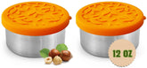 TAVVA 2x12 oz stainless steel containers with lids for portable snacks