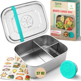 TAVVA stainless steel bento-box kid 27oz, ready for school lunches.