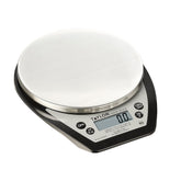 Taylor 1020NFS compact scale top view; space-saving kitchen essential.