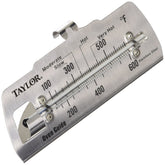 Taylor 5921N oven guide thermometer dial shows clear temperature reference for precise cooking.