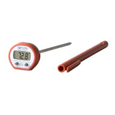Taylor digital instant-read thermometer close-up on the 1/3-inch LCD for fast readings.