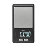 Taylor high-precision digital scale with cover for accurate portion control at home.
