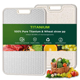 TBFWiCO titanium cutting board dual surface for durable meat prep and easy cleaning.