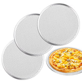 tchrules three-piece pizza screen group shot for versatile oven baking