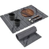 tdcokhe stone drying mat marble 24x16 on counter absorbs moisture quickly for dishes