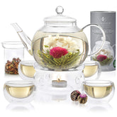 Teabloom complete teapot 40oz with a sleek pour for elegant gatherings
