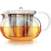 Teabloom Kyoto teapot with removable filter for precise loose-leaf brewing