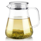 Teabloom One-Touch Tea Maker on stovetop for combined boil and brew.