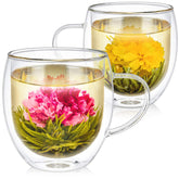 Teabloom oversized insulated mug 17oz with double-wall design preserves heat longer