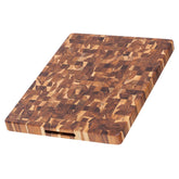Teakhaus butcher block cutting board with a large end-grain surface for precise slicing.