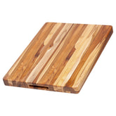 Teakhaus large cutting board with grip handles for everyday chopping and serving