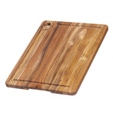 Teakhaus rectangle edge-grain board with corner hole and juice canal for easy prep.