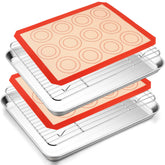 TeamFar 16inch baking sheet delivers even heat for cookies and roasts.