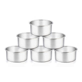 TeamFar 4-inch cake pan with mirror finish for even baking