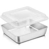 TeamFar 9x9 square pan with lid for tidy storage and transport