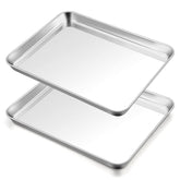 TeamFar baking sheet outer view highlights durable stainless steel for daily cooking