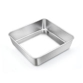 TeamFar 6-inch square cake pan with smooth surface for easy release