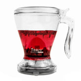 TEAZE Infuser blooms loose tea leaves to enhance aroma and flavor.